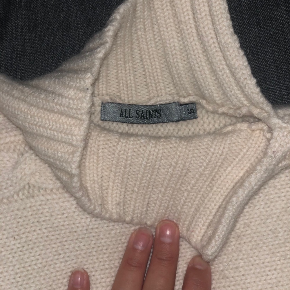 All Saints Cream Sweater